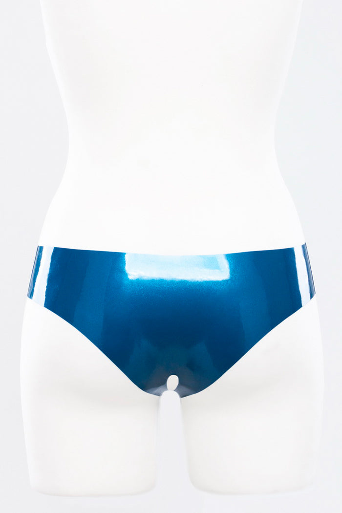 Latex panties with sexy crotch cutout
