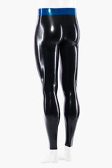 Men’s Latex Leggings with Contrast Waistband