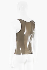 Men’s Latex Tank Top with Trimmed Edges