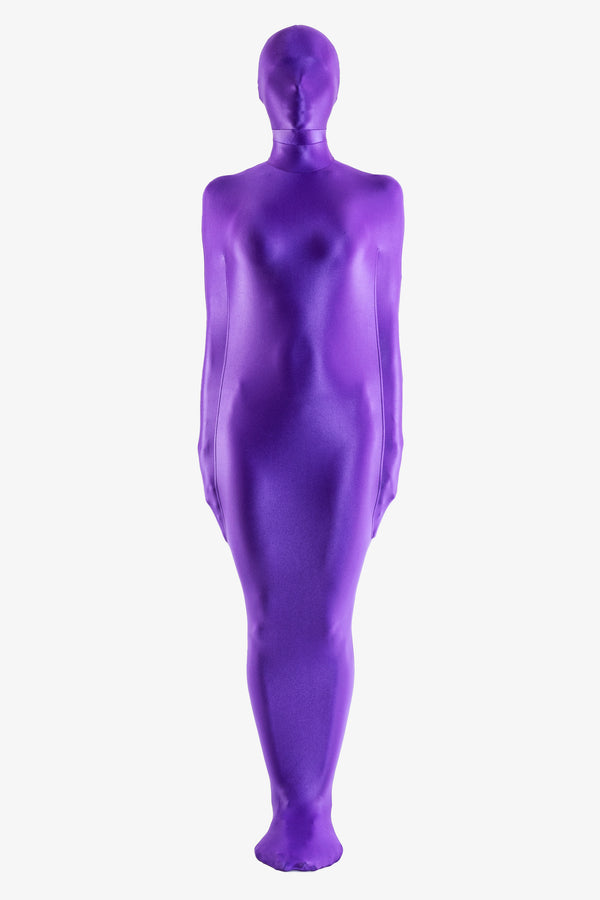 Spandex bondage body bag with internal sleeves