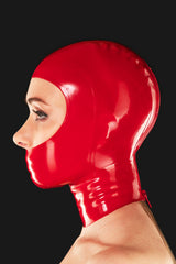 Closed mouth latex mask