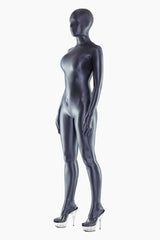 Fully enclosed shiny spandex catsuit