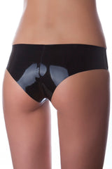Latex panties with side and back seams