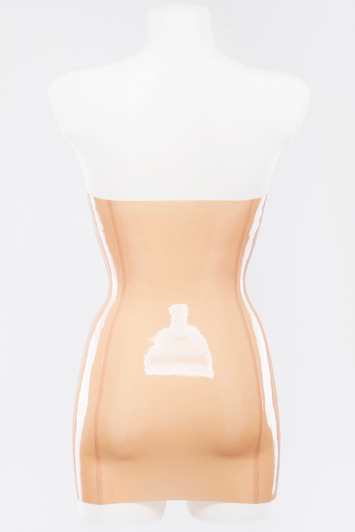 thumbnail image 2 of Strapless Twist Bow Flare Mini Dress By Badgley Mischka 2 of 14