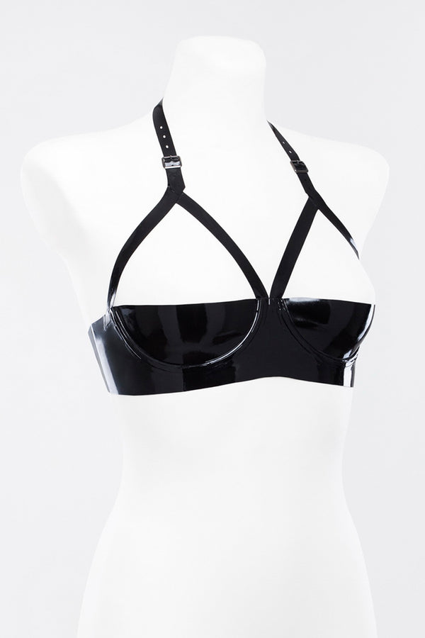 Underwire bra with open breast