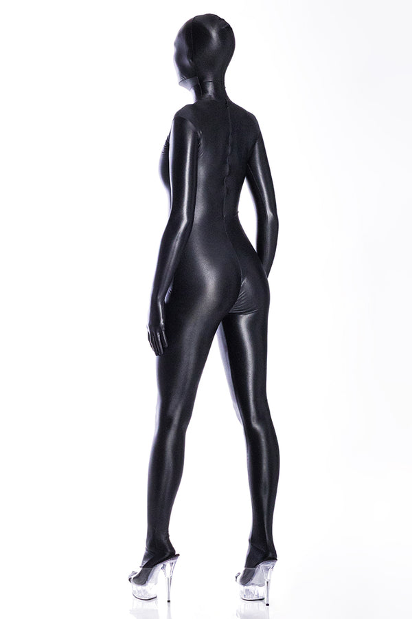 Wet look spandex zentai